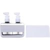 2 in 1 Travel Dispenser Bottles, Leak Proof Refillable Travel Size Containers for Toiletries, Shampoo, Body Wash, Lotion and Conditioner (2 in 1 Gray)