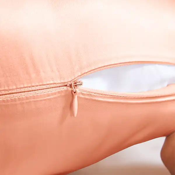 100% Natural Mulberry Silk Pillowcase 19MM With Hidden Zipper Suitable For Hair Real Silk Pillow Case with Oeko-tex