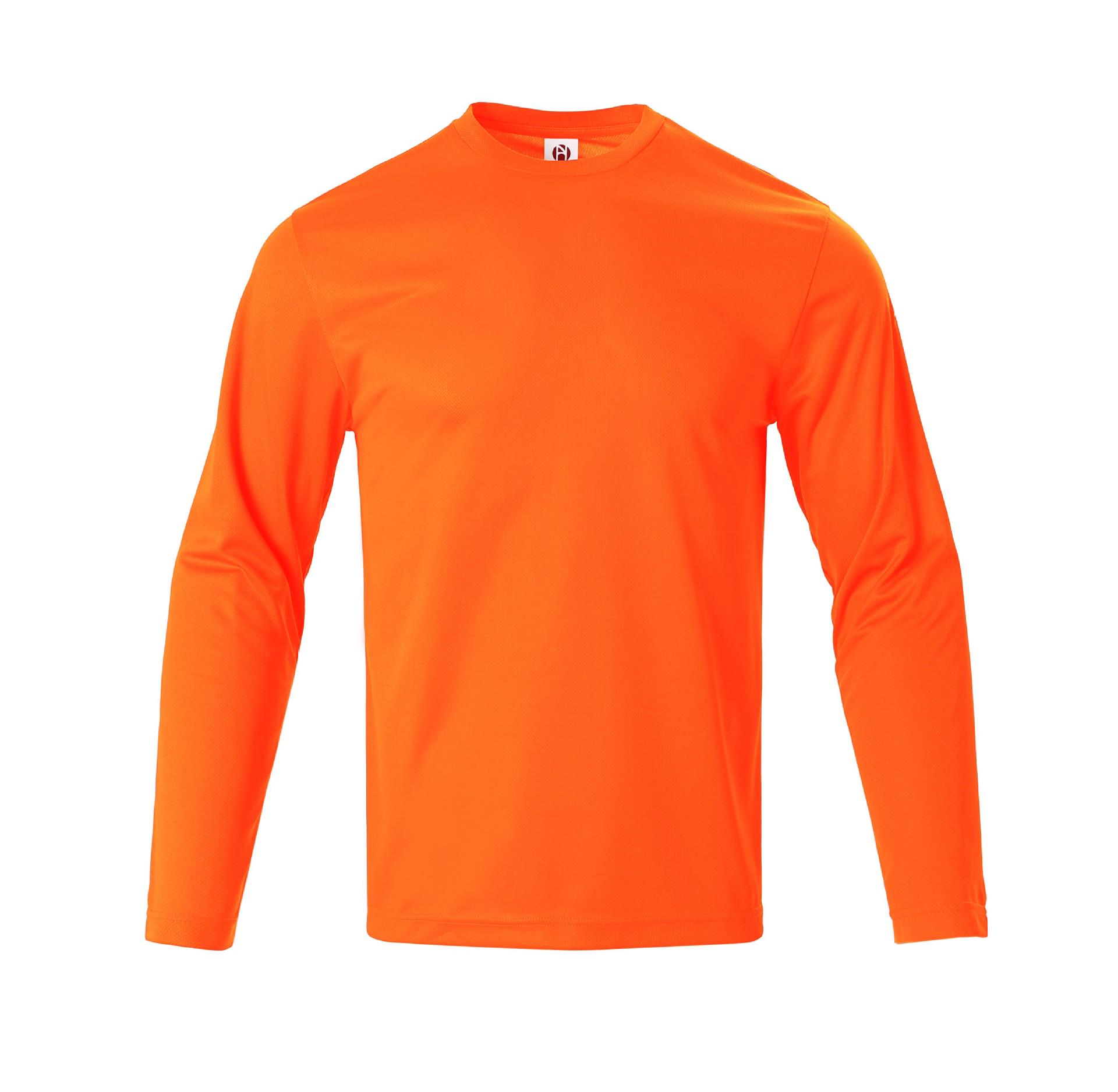 

Men s Long-Sleeve Quick-Dry T-Shirt, American Lee. Hanton, Spring/Summer, Large Size L помаранчевий