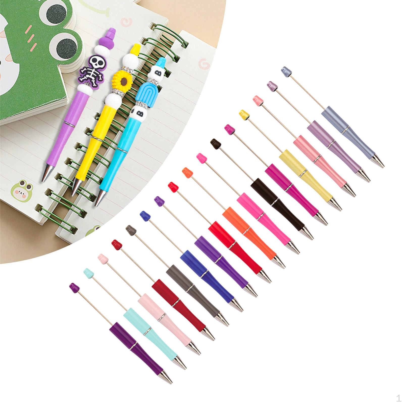 

Rollerball Pen Beadable Pens Kits Stationery Creative Assorted Bead Ballpoint for Draw