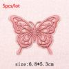 5Pcs/Lot Glitter Butterfly Bow Iron on Patches - Embroidered Patches on Clothes Bags Hats Jackets Decor