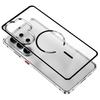 Luxury For Magsafe Magnetic Wireless Charging Phone Case For Samsung Galaxy S26 S25 S24 S23 Ultra Plus Aluminum Metal Clear Bumper Cover