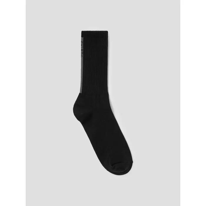 Back Logo Sporty Socks Black