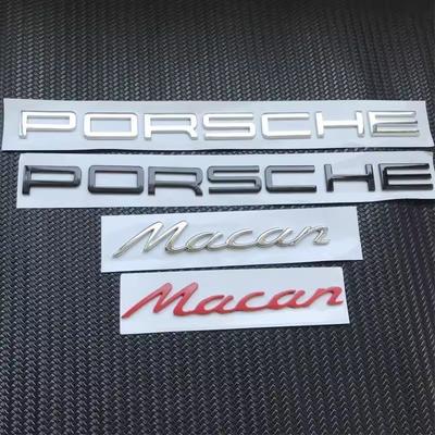3D Car Emblem Rear Trunk Letter Decorative Sticker Accessory for Panamera Cayman Boxster Cayenne Macan GTS Taycan Turbo