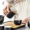 Portable four-load ceramic travel kung fu tea set, one pot and four cups of ceramic simple gift box, gift set