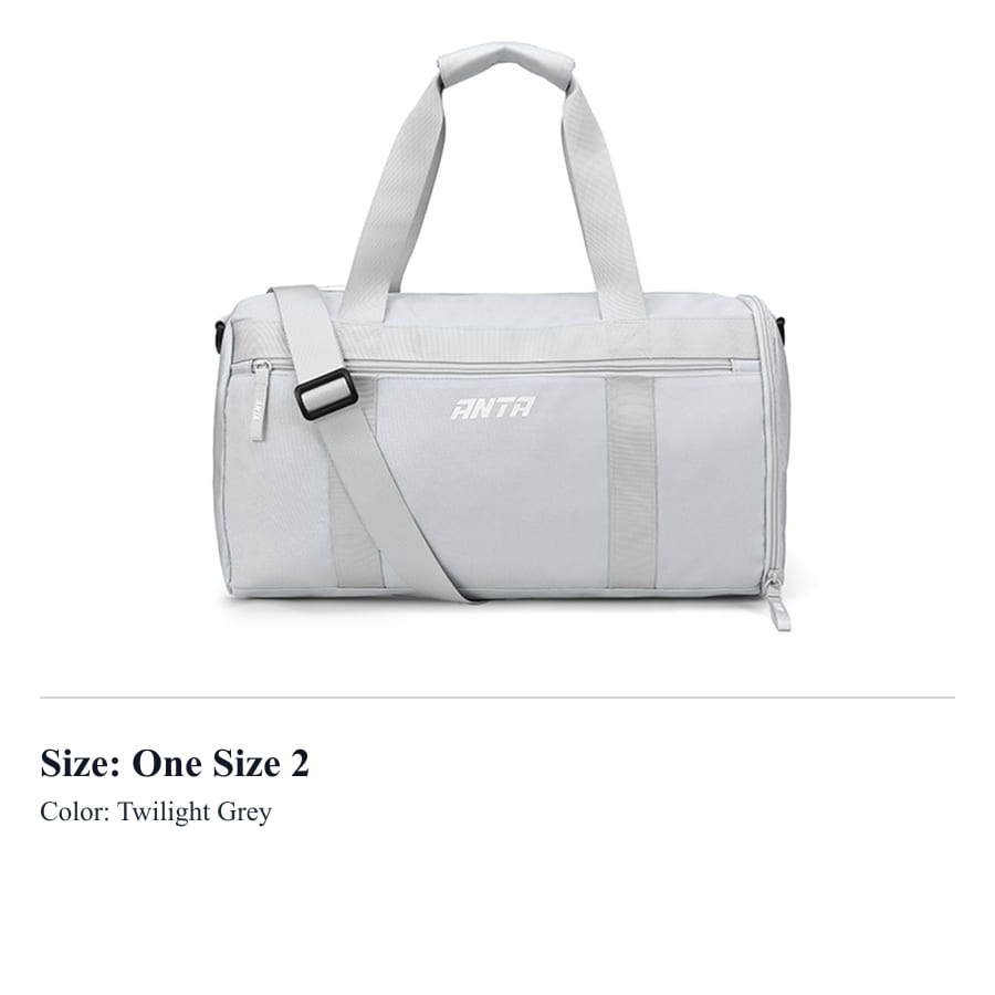 Anta Fabric Gym Bag Regular Unisex Classic Black/Twilight Gray/Violet 9825332756-1