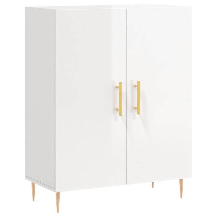 VidaXL Buffet Blanc brillant 69,5x34x90 cm Bois d'ingénierie 827710