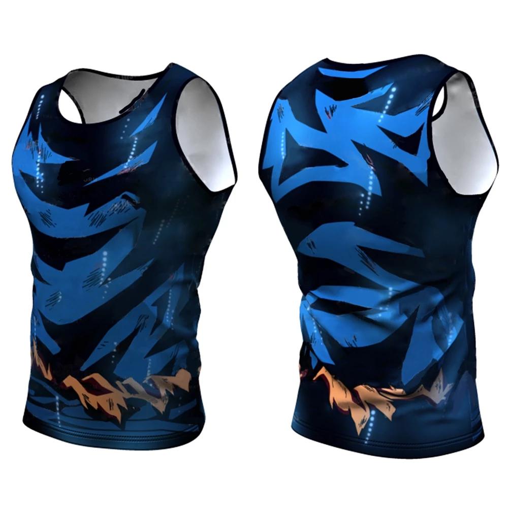 Goku VEGITA Saiyan Freeza Armor Top Tank Sleeveless Kickboxing Muay Thai MMA Sport 3D Print JAPAN CARTOON ANIMATION Training Unisex Round Neck
