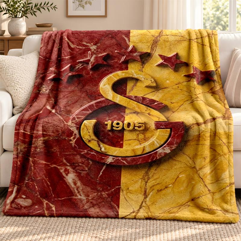 Galatasaray blanket Flannel Blanket Soft Cozy Plush Throw for Sofa Bed Lightweight Home Decoration Outdoor camping