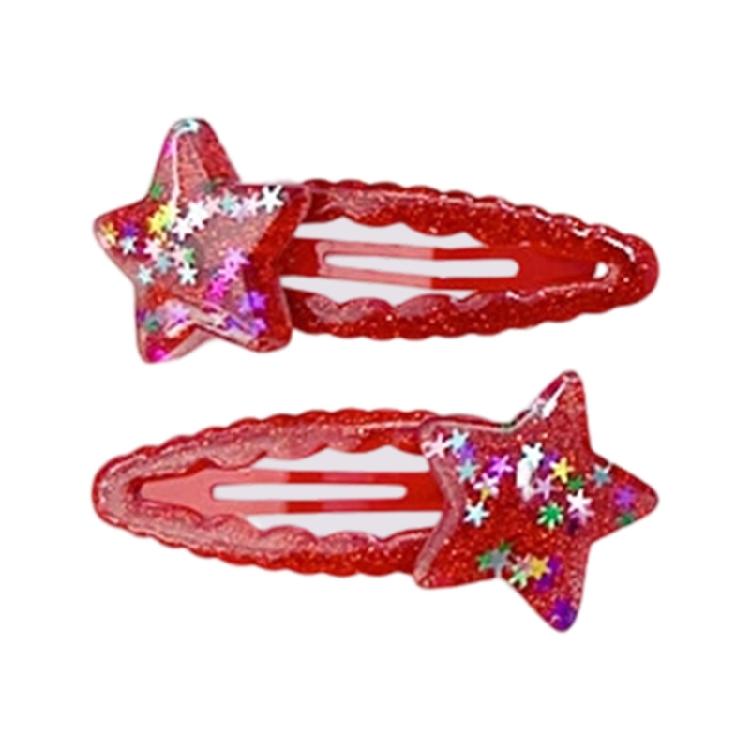 Unique Glitter Star Shaped Small Hair Clip Adorkable Glitter Hair Barrettes Hair Adornment Hair Ornaments