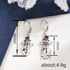 TikTok new Christmas pendant girl, snowman Christmas wind, cream sweet girl wind earrings