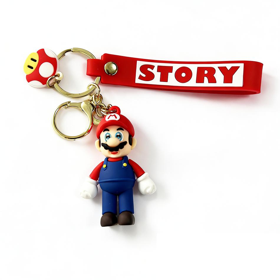 

5Pcs Anime Key Chains Cute Cartoon Character Pendant Pvc Bag Hanging Ornament Creative Gift For Fans