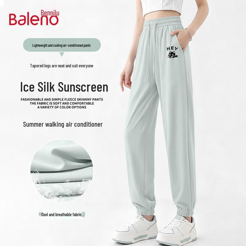Baleno Women's Jogger Ice Silk Sun Protection Pants 2026 Summer Collection
