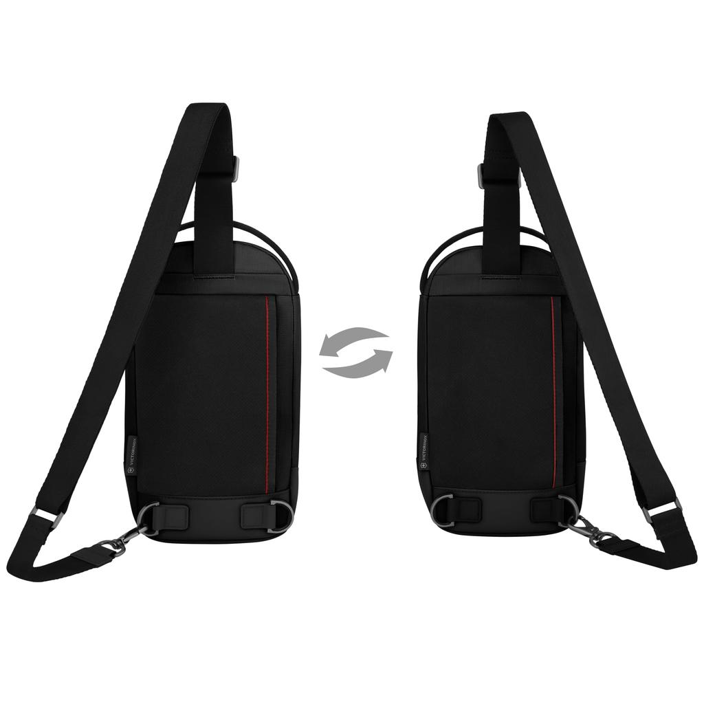 Sac bandoulière Altmont Modern avec sortie écouteurs Épaule 4L Antibactérien pour Affaires Noir 653539 [Victorinox] Poche, Sangle, Compartiment, Doublure,