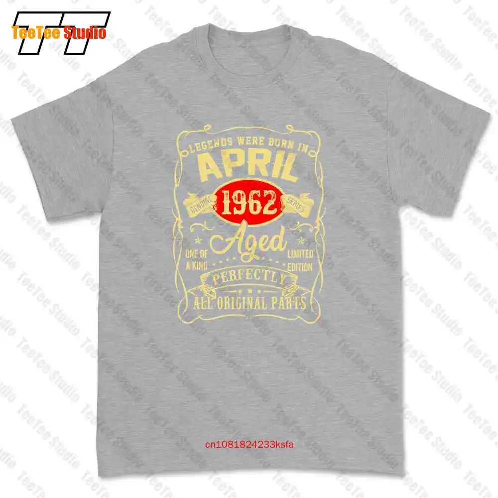 Legender Föddes I April 1962 59-Årsfödelsedag T-shirt Tee 3QNC