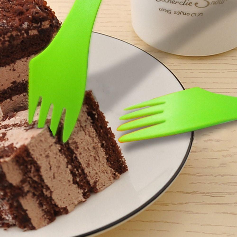 Dessert Spoon Western Food Spoon Fruit Fork Spoon Fork Plastic Spoon Bottle Opener Fork Spork