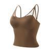 "Seamless Mulberry Silk Camisole with Chest Pads – Large Size, Lifting, and Exposure-Proof, Beautiful Back Design"