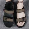 Fashion 2025 Summer New Men's Sandals Casual Plus Size Driving Shoes Outdoor Dual-use Beach Sandals Male Open Toed Comfortable Shoes