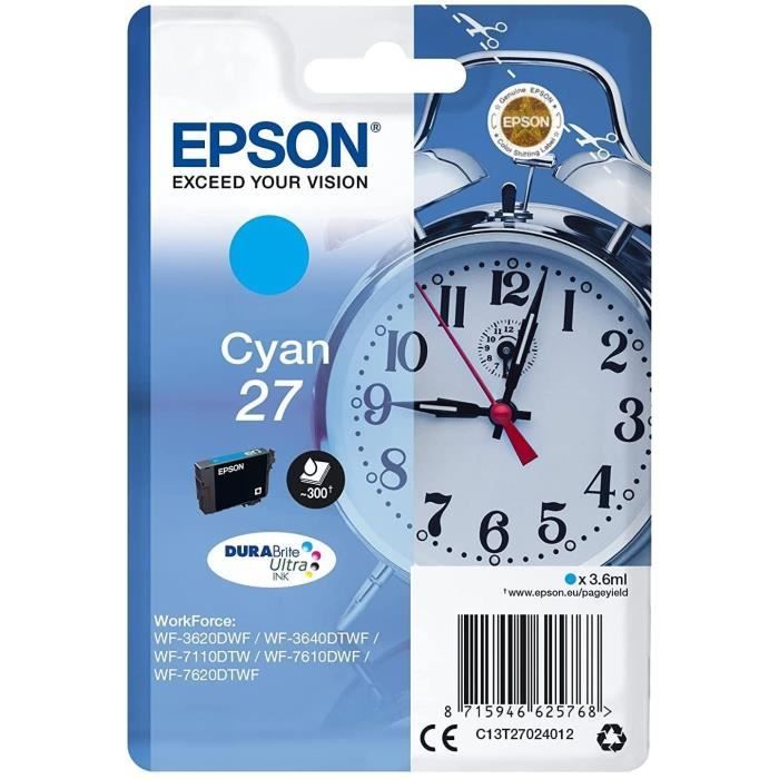 Epson T2702 Cyan Ink Cartridge - Wake-up (C13T27024012)