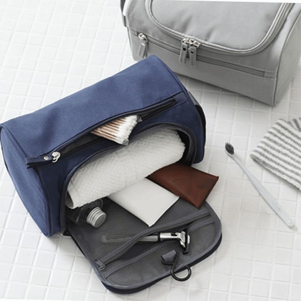 Nylon Travel Toiletry Bag Large Capacity Bath Organizer Bag Creative Portable Cosmetic Bag Women