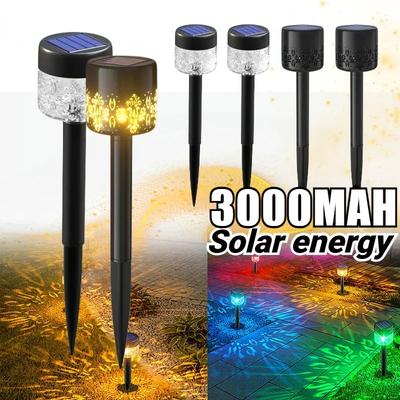 3000MAH Solar Outdoor Lights Garden Lamp Solar Powered Waterproof Landscape Path Outdoor for Yard Backyard Lawn Patio Decorative