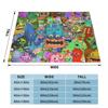 My Singing Monsters Music Game Flannel Throw Blanket Blanket for Bed Travel Lightweight Thin Bedroom Quilt