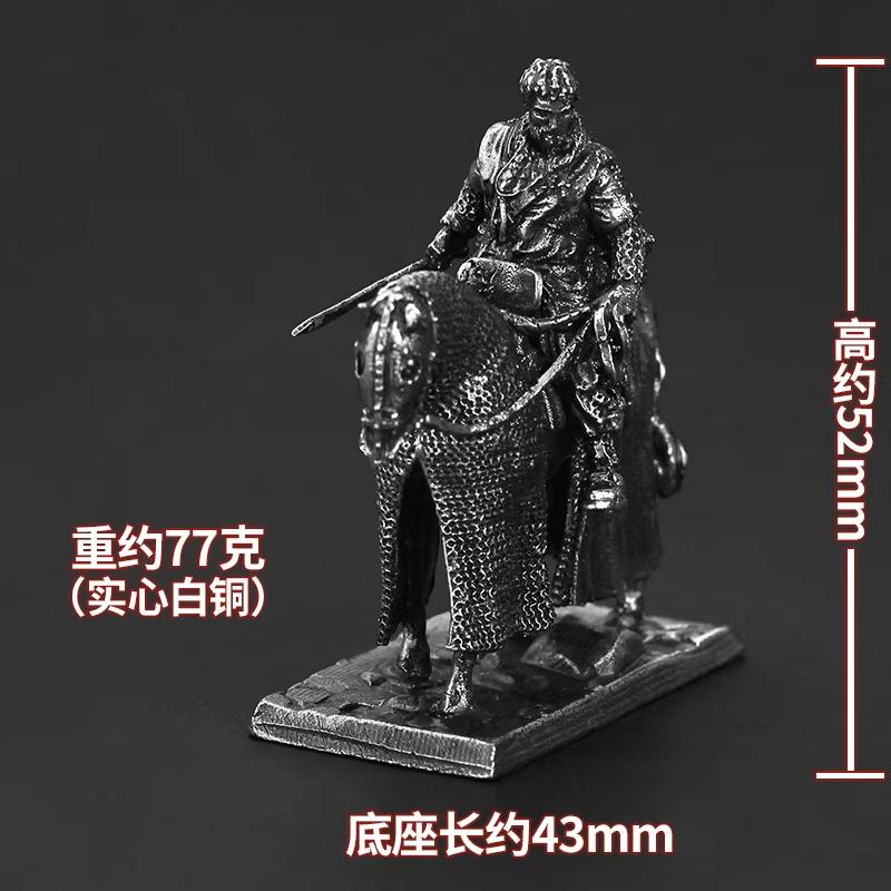 Spanish Cavalry Metal Figurine Painted Military Soldier Toy Tabletop Wargame Chess Piece Home Decor Gift for Men War Enthusiast