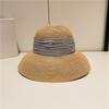 Japanese Style Floppy Straw Hat Women - Foldable Wide Brim Sun Protection for Beach Vacation