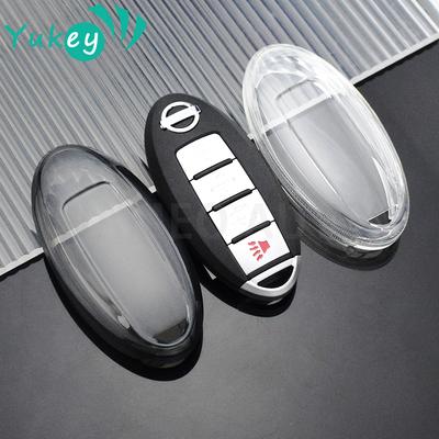 Transparentní kryt pouzdra na klíče od auta pro Nissan Qashqai J10 J11 X-Trail T31 T32 Juke Kicks Tiida Pathfinder Note For Infiniti
