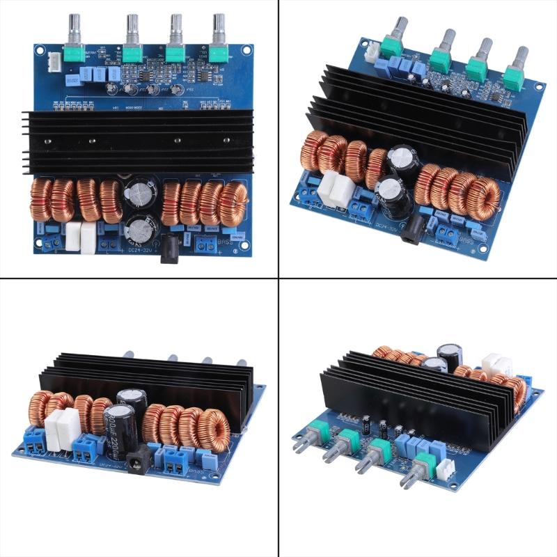 Large Power TDA7498E Digital Power Amplifier Board 2.1CH Board with Superior Heat Dissipation Function for DIY Projects