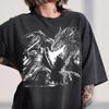 Vintage Knight Dragon Battle Shirt and kids tshirt, Medieval Graphic Tee, Fantasy Slayer T-Shirt and kids tshirt