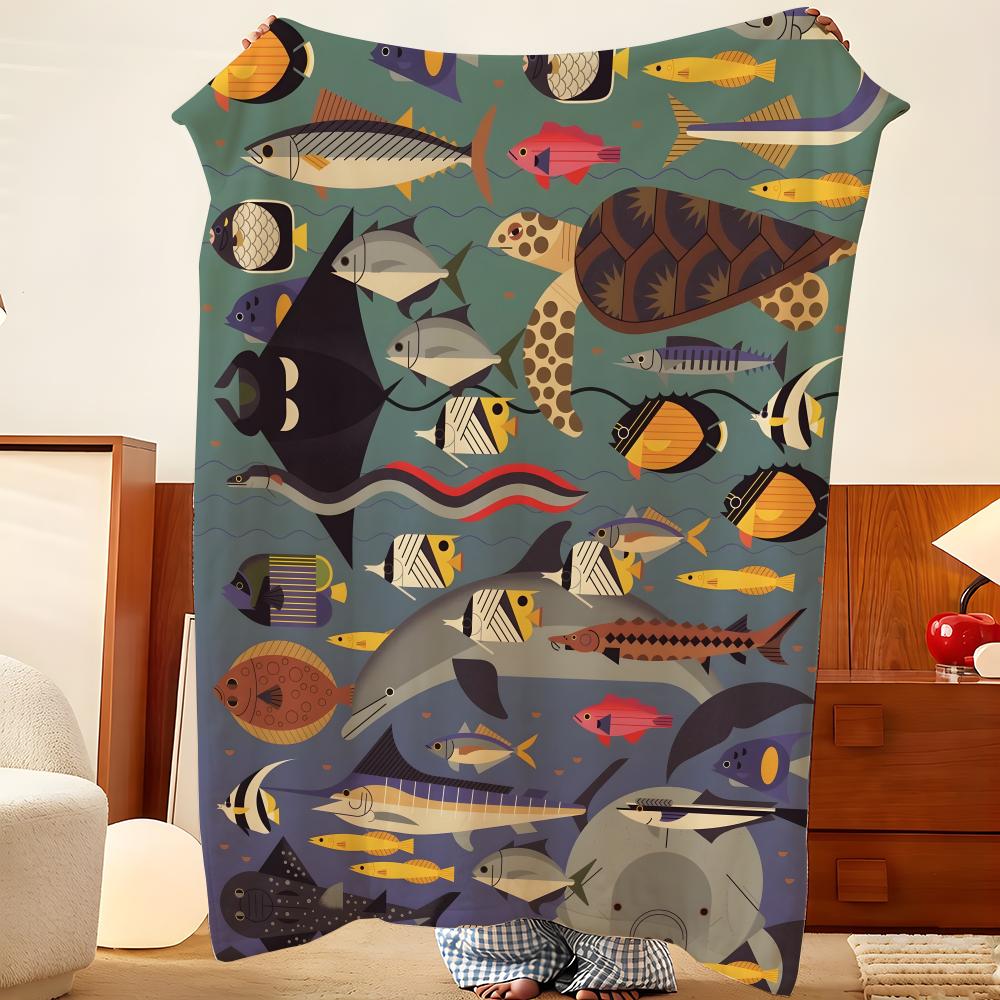 Artist O-Owen D-Davey Throw Flannel Throw Blanket, Lightweight Cozy, Durable Washable cute Cool