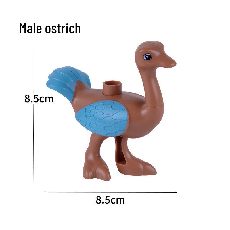 Compatible Large Bricks: Animal Accessories & Educational Building Blocks for Children - Ocean & Forest Themes