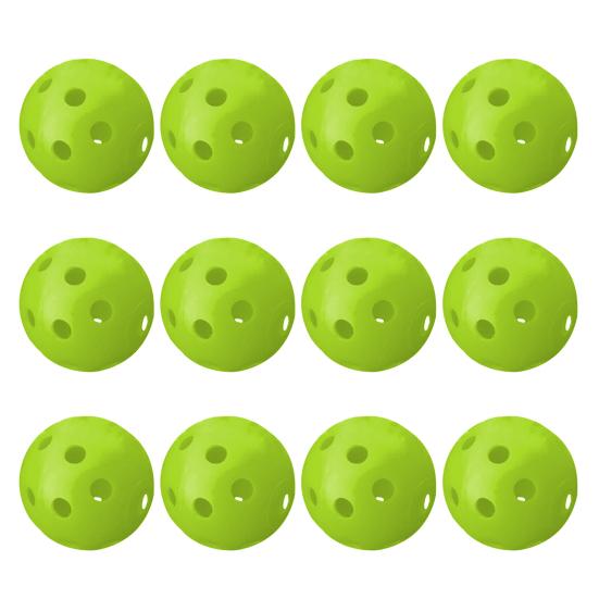 12 Peças Bolas de Treino de Golfe Vazadas para Interior Exterior para Homens Mulheres Crianças