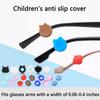 5 Pares Silicone Apoio de Orelha para Óculos Fofo Esportivo Gancho de Orelha de Silicone Antiderrapante Ponteiras de Haste de Óculos Manga Retentor Suporte