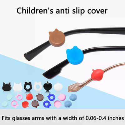 5 Pairs Silicone Glasses Ear Grip Cute Sports Eyeglasses Ear Hook Silicone Anti Slip Eyewear Temple Tips Sleeve Retainer Holder