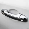 Door Handle Bowl Cover For Toyota Highlander Kluger 2015- Carbon Fiber Chrome Car Decor Trim Sticker Styling Accessories