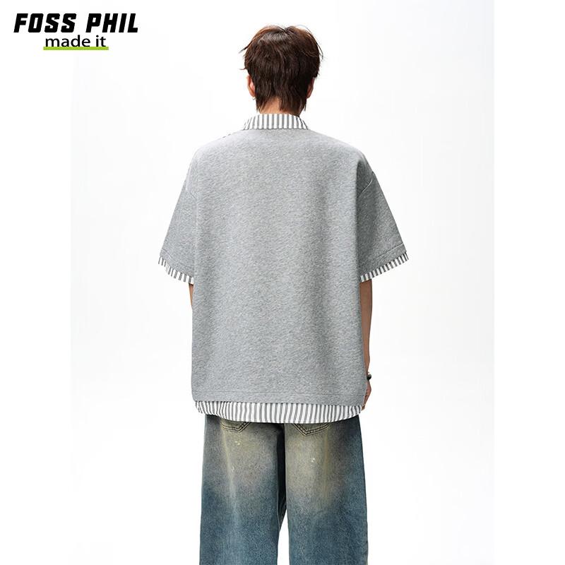 Foss Phil Men's Faux Two-Piece Polo T-Shirt DT6238