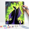 Disney Oil Painting Maleficent Art Handmade Diy Painting Home Decoration Gift