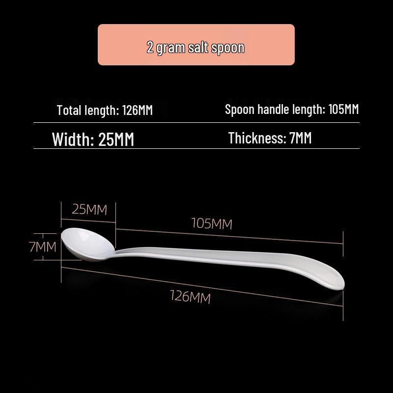 Jednorazowe Plastikowe Łyżki Miarkowe: 1-10 g dla Mleka w Proszku i Płynów