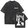 Washed Rapper Frank Vintage Oversized T Shirts Men Ocean Hip Hop Trend T Shirt Blond Pop Music Tshirts Male Fashion Streetwear