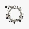 CLUSTER DROP CHAIN BRACELET_BLACK
