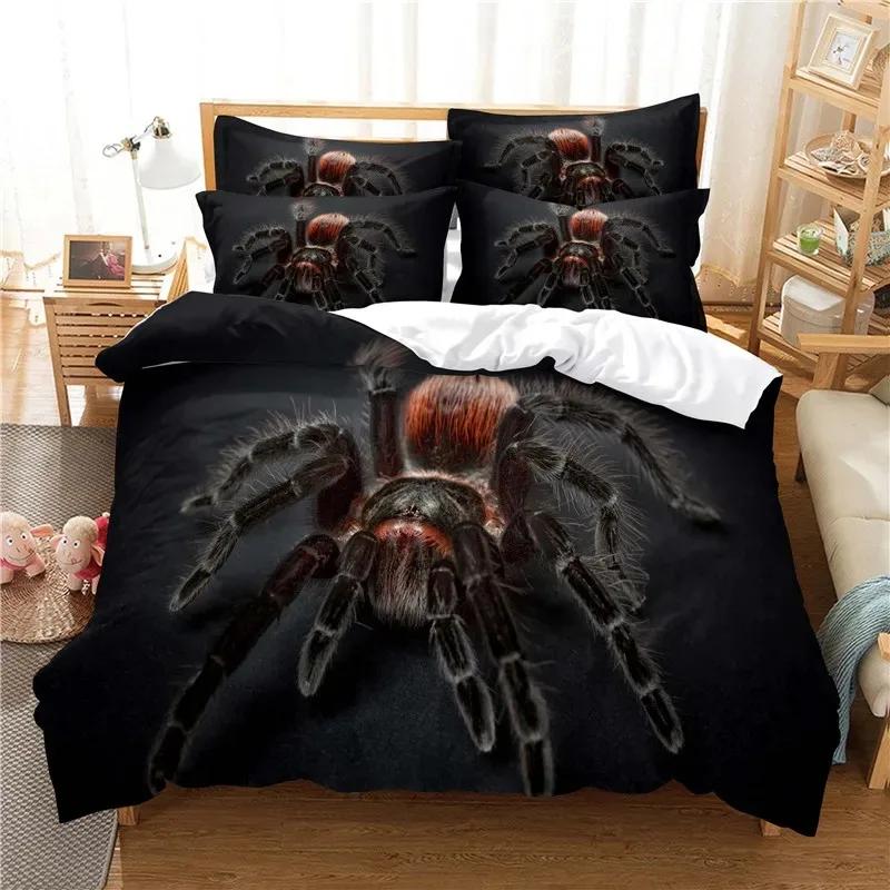 Big Spider Bed Linen Bed Cover 3D Digital Printing Linen Fashion Design Comforter Cover Bed Linen Set