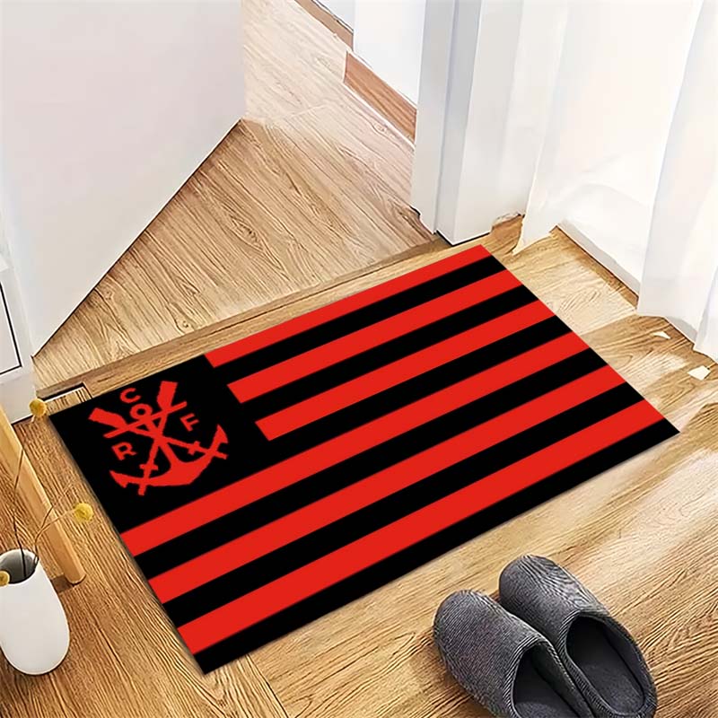 Flamengo Football Club Flag Print Area Rug Non‑Slip Floor Mat Home Living Room Decor