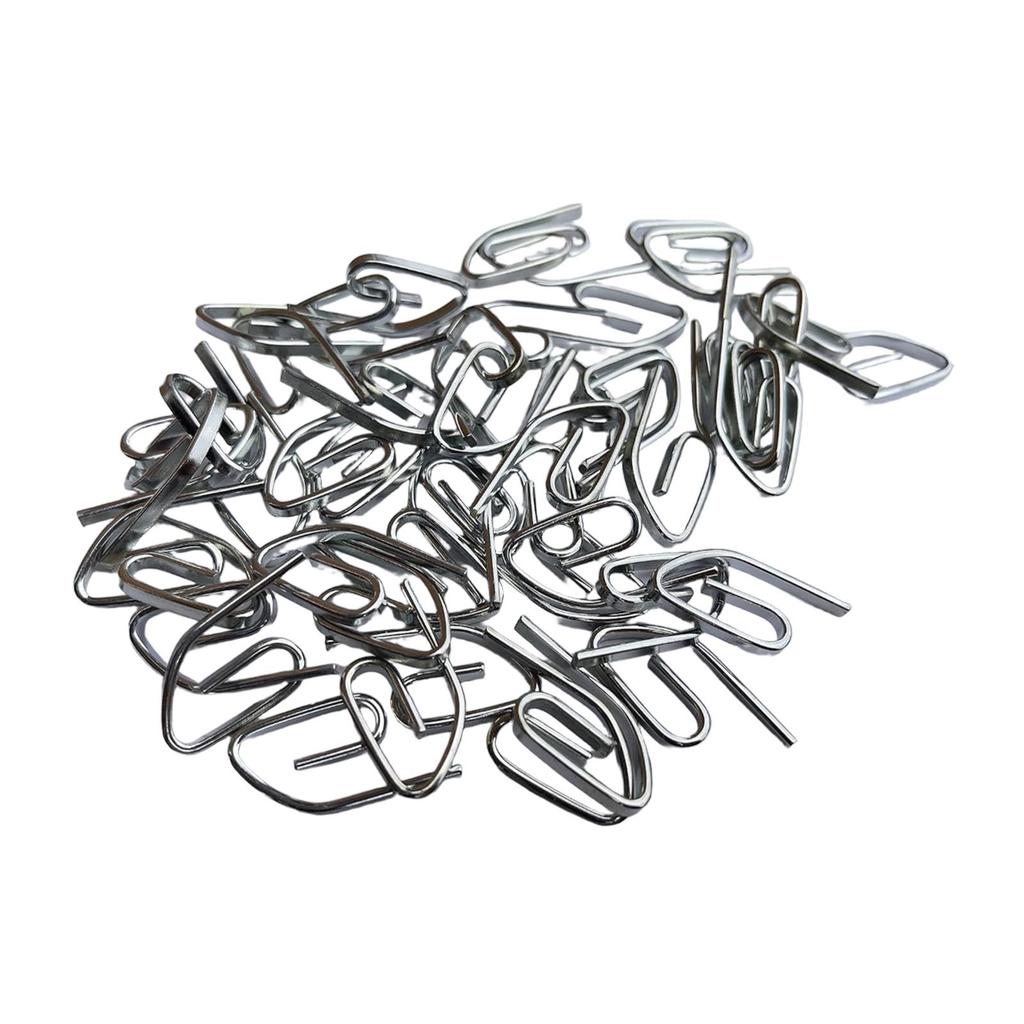50 Pieces Curtain Hooks Drapery Hooks Convenient Accessories Easy to Install 2.7cmx1.2cm Drapery Pins for Offices Door Window