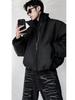 2025 Men's American Style Warm Versatile Cotton Jacket, Stand Collar, Winter, Short, Simple, Slimming Design.
