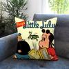 The Little L-Lulu Show Cushion Cover Comfortable Reversible Pillow Cover Ideal for Car Sofa Bedroom & Beyond