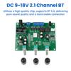 DC 9-18V 2.1 Channel Bt 5.4 Digital Amplifier Board High-Power 2 * 15W+30W Fever Subwoofer Module