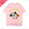 Children T Shirt Barbapapa Cartoon Clothes Boys Girls 100 Cotton Crewneck Casual Kawaii Cute Tee Camisa Printed Shirt