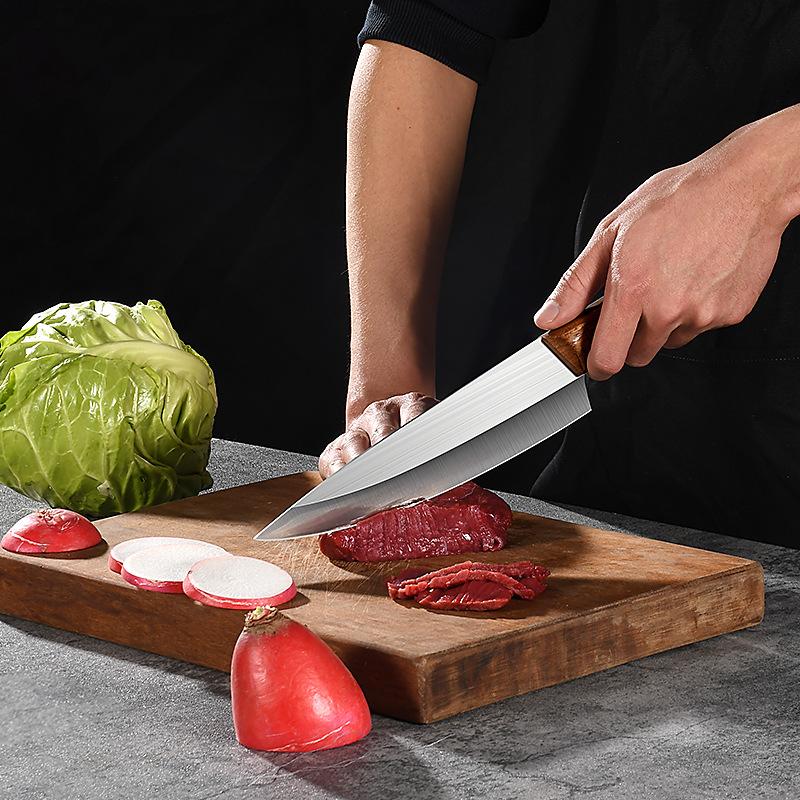 7 inch Chef Knife rosewood Handle stainless steel kitchen knife butcher skining knife super fast sharp boning knife